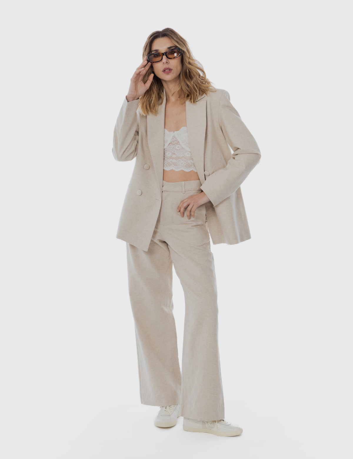 Pantalón Recto Casopeia Beige