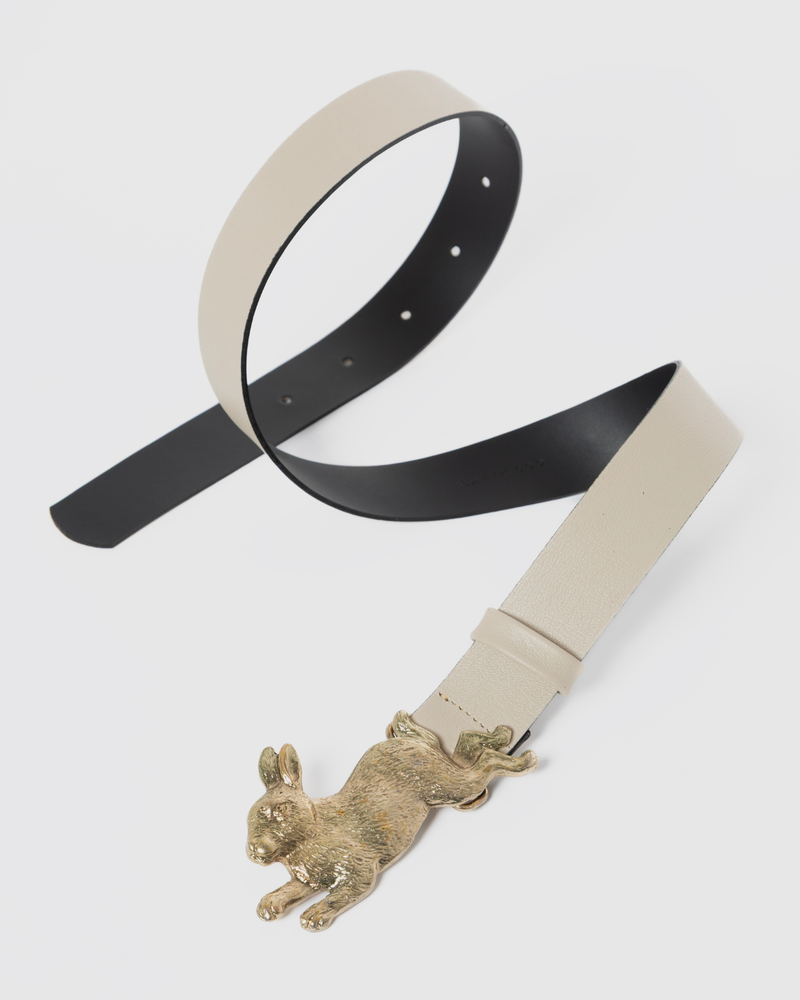 Cinturón Conejo Nude Oro