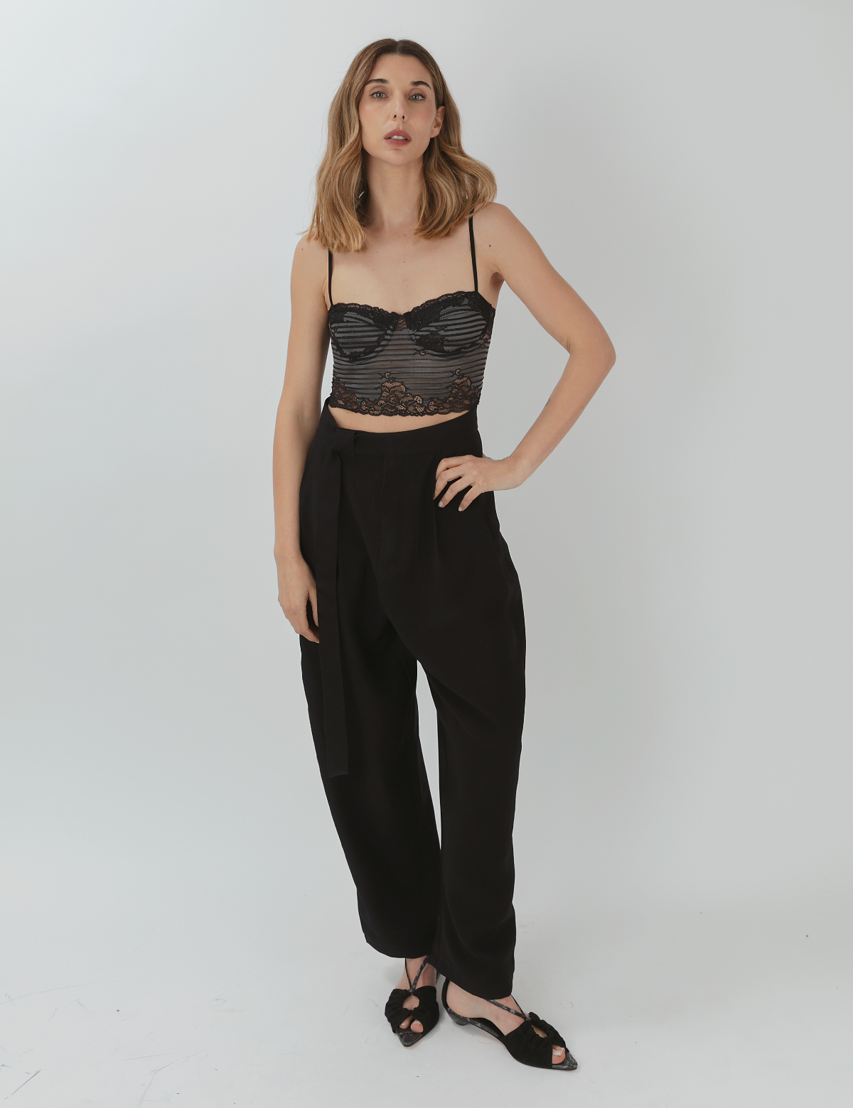 Pantalón tencel Acuario Negro