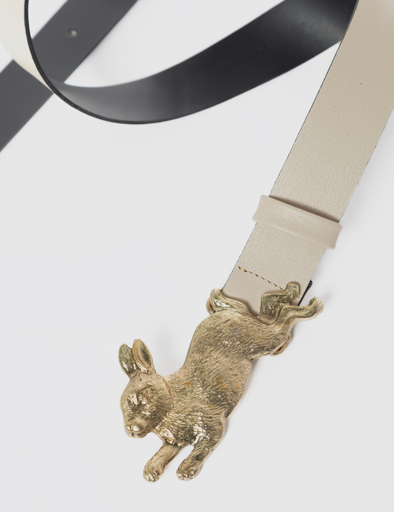 Cinturón Conejo Nude Oro