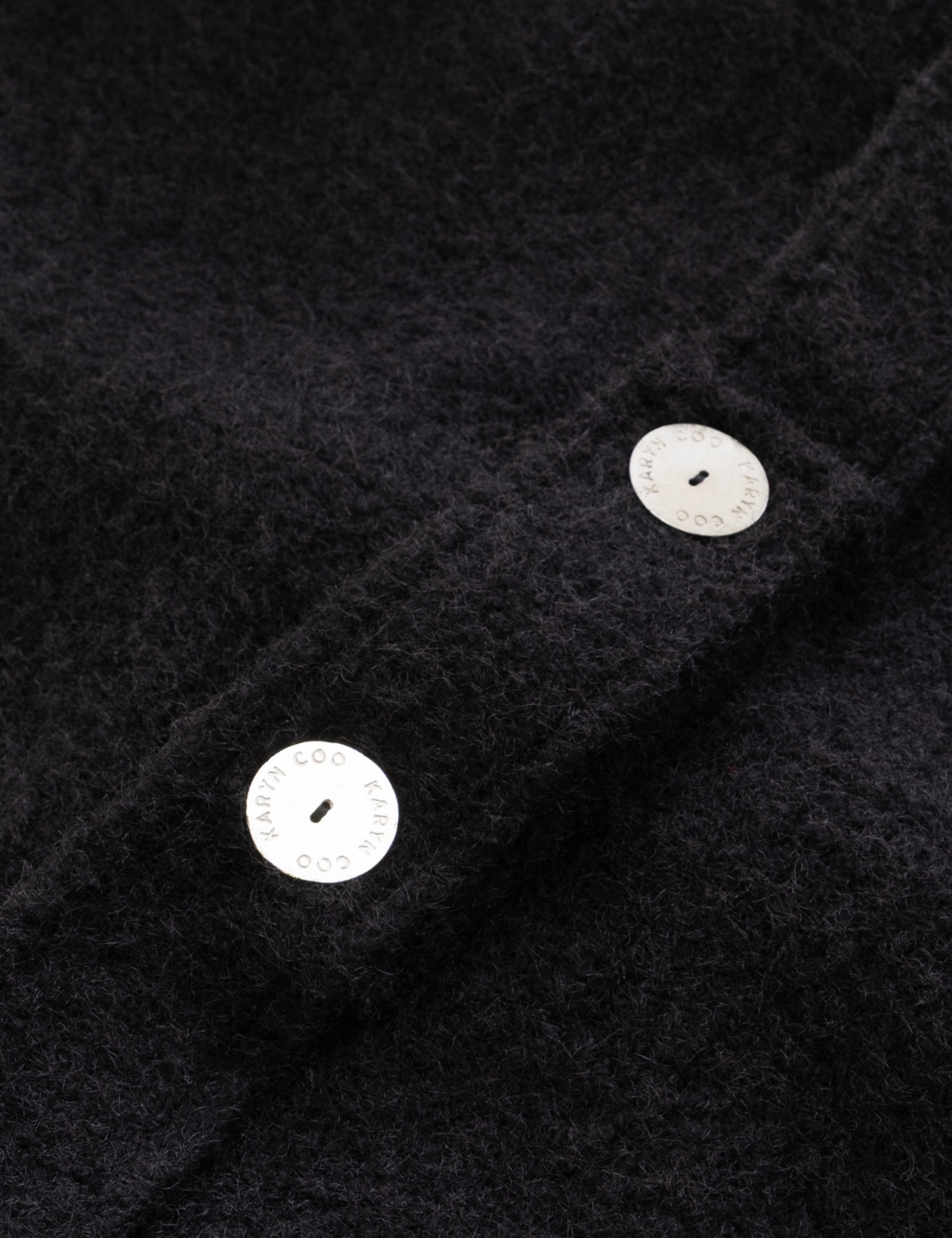 Abrigo bouclé Alba Negro