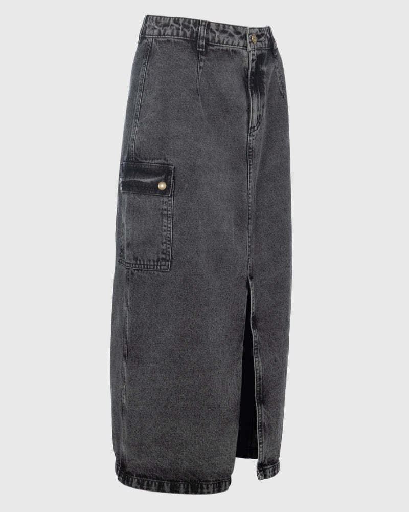 Falda Denim Ninfa Recycled Negro