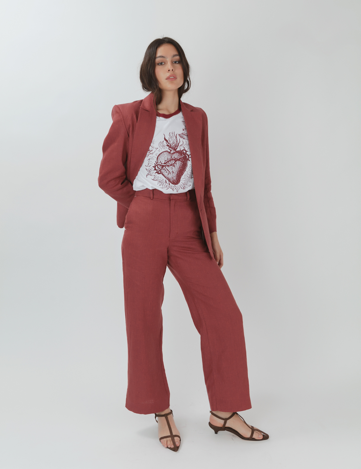 Pantalón Recto Premium Casopeia Granate