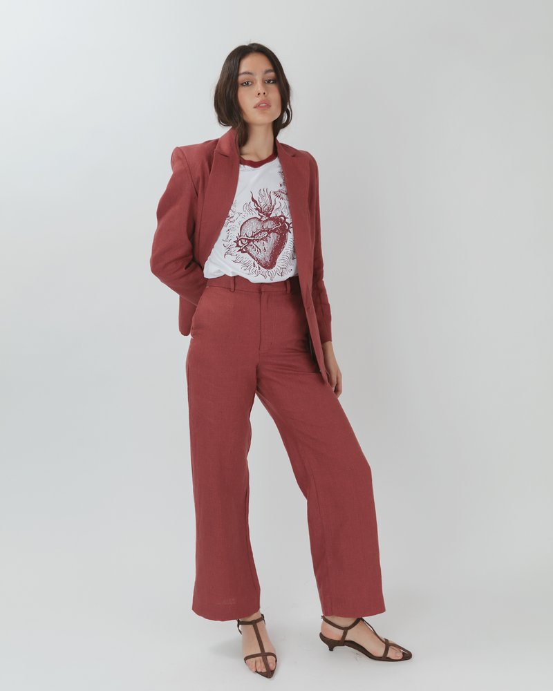 Pantalón Recto Premium Casopeia Granate