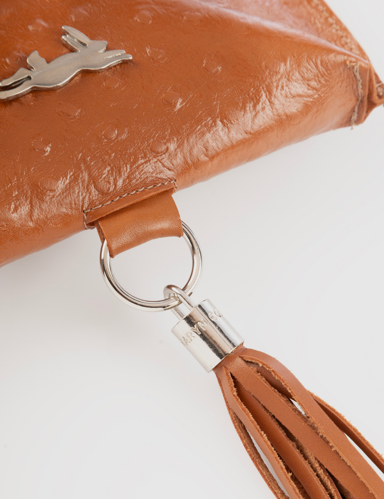 Cinturón Mara Avestruz Caramelo