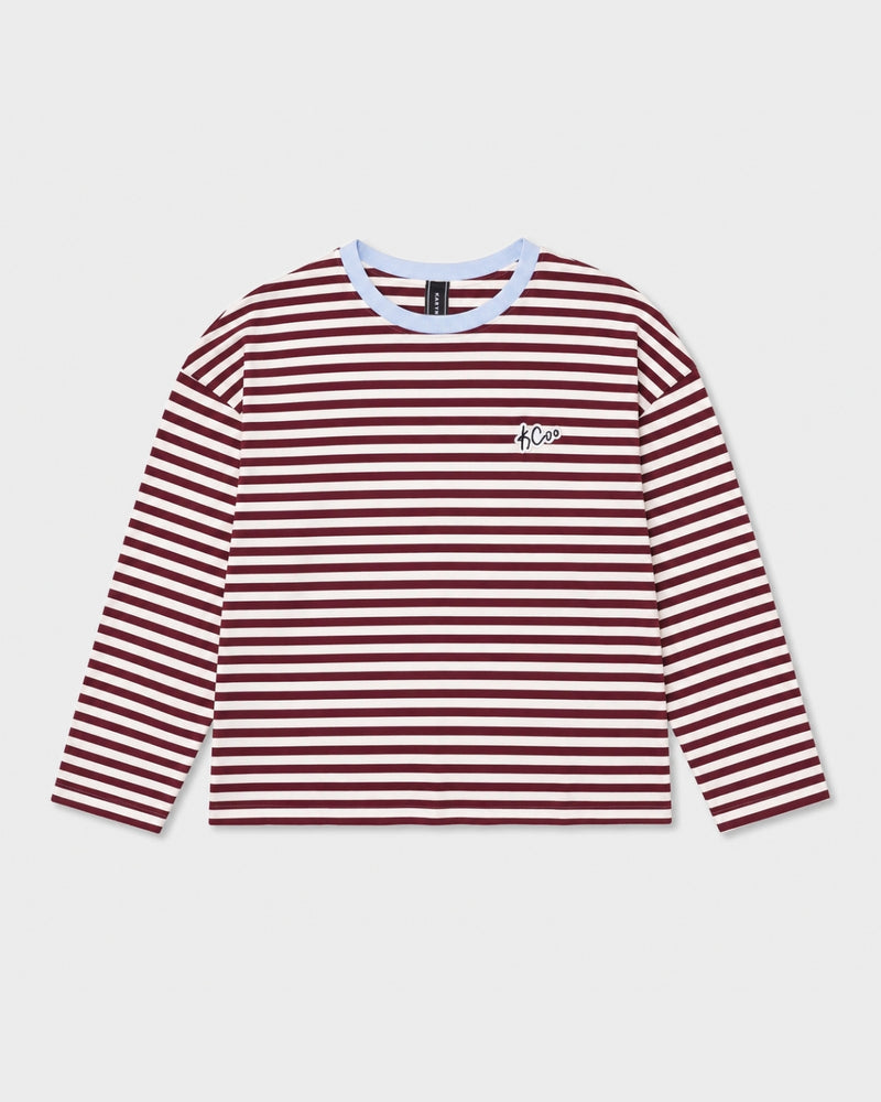 Polera Rayas Ricarda Cereza