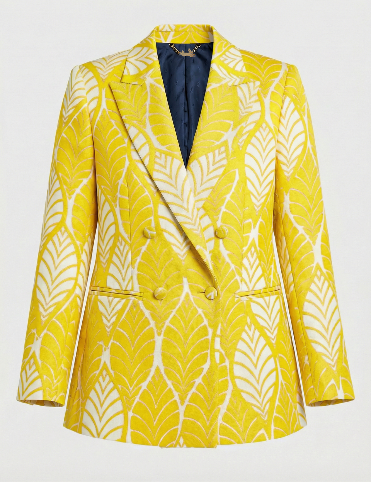 Blazer Premium Orion Hojas Amarillo