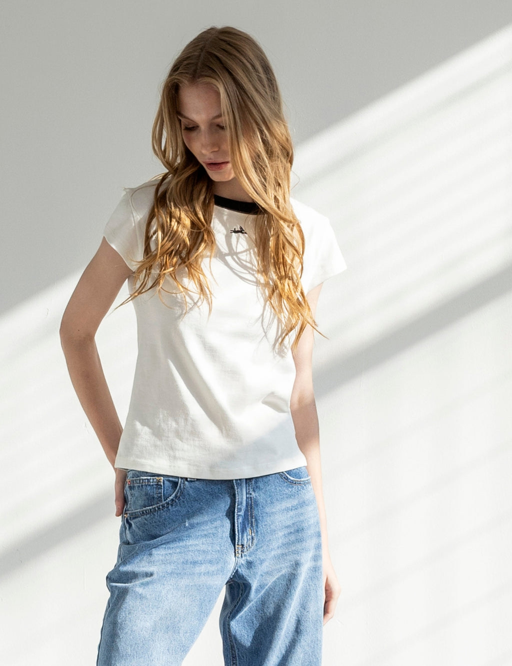 Polera Algodón Rivera Crudo