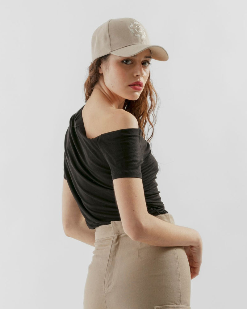 Blusa Drapeada Schiffer negro