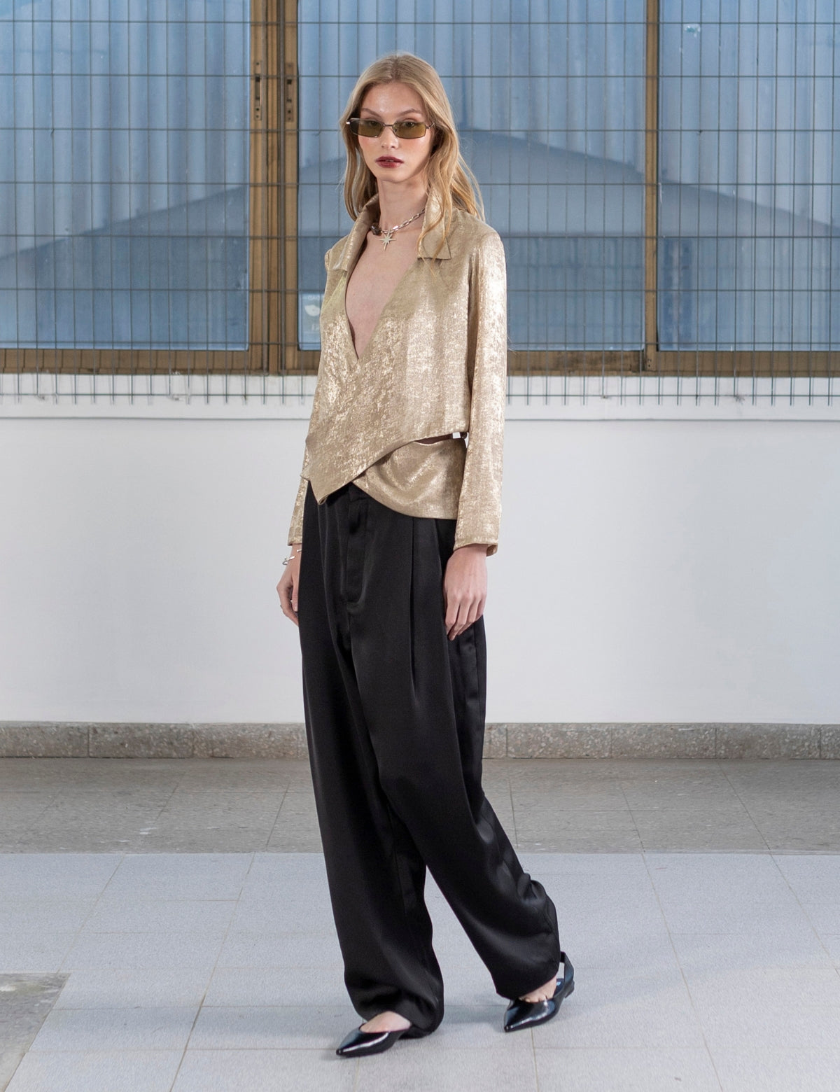 Blusa Cruzada Chandi Oro