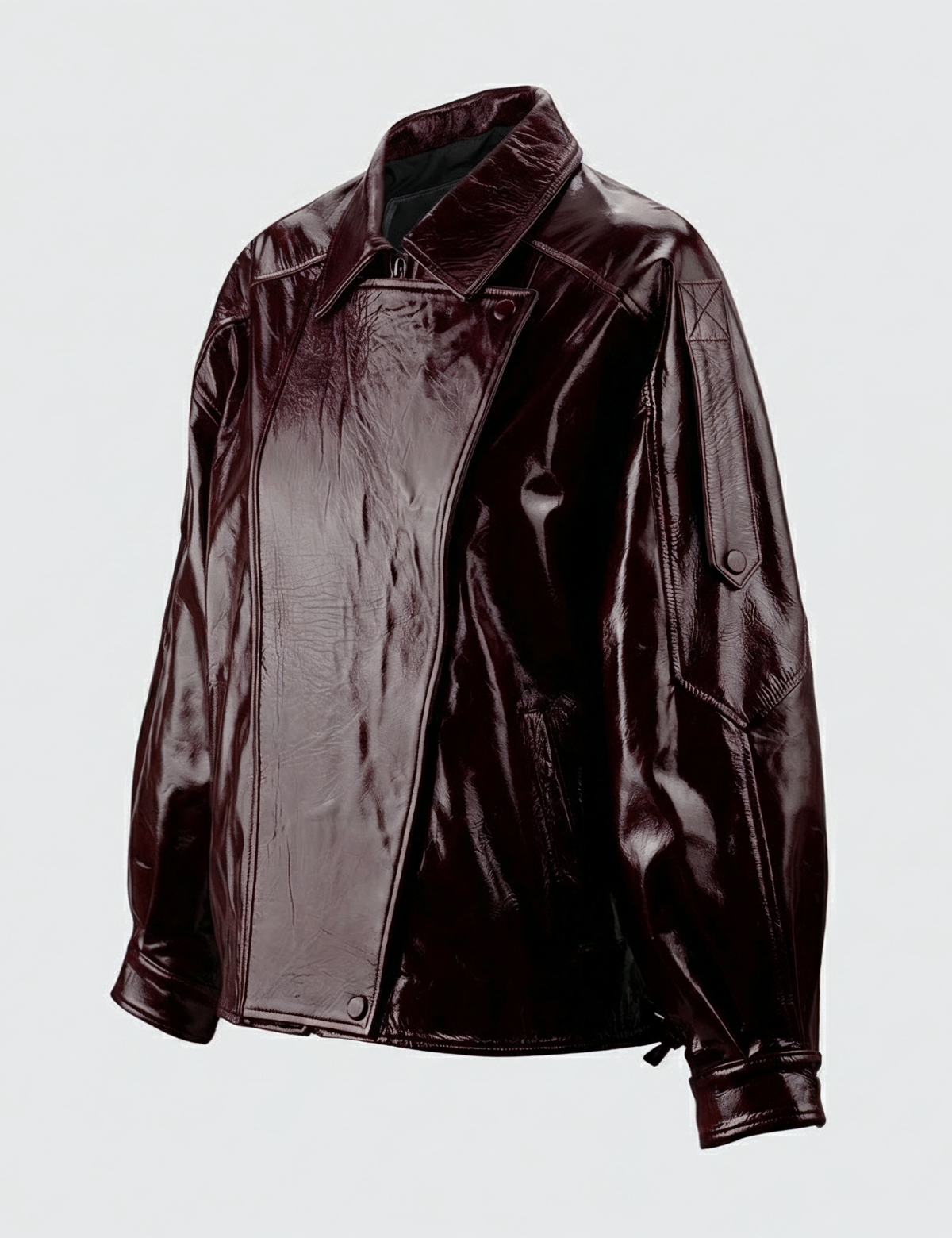 Chaqueta Santos Charol Granate