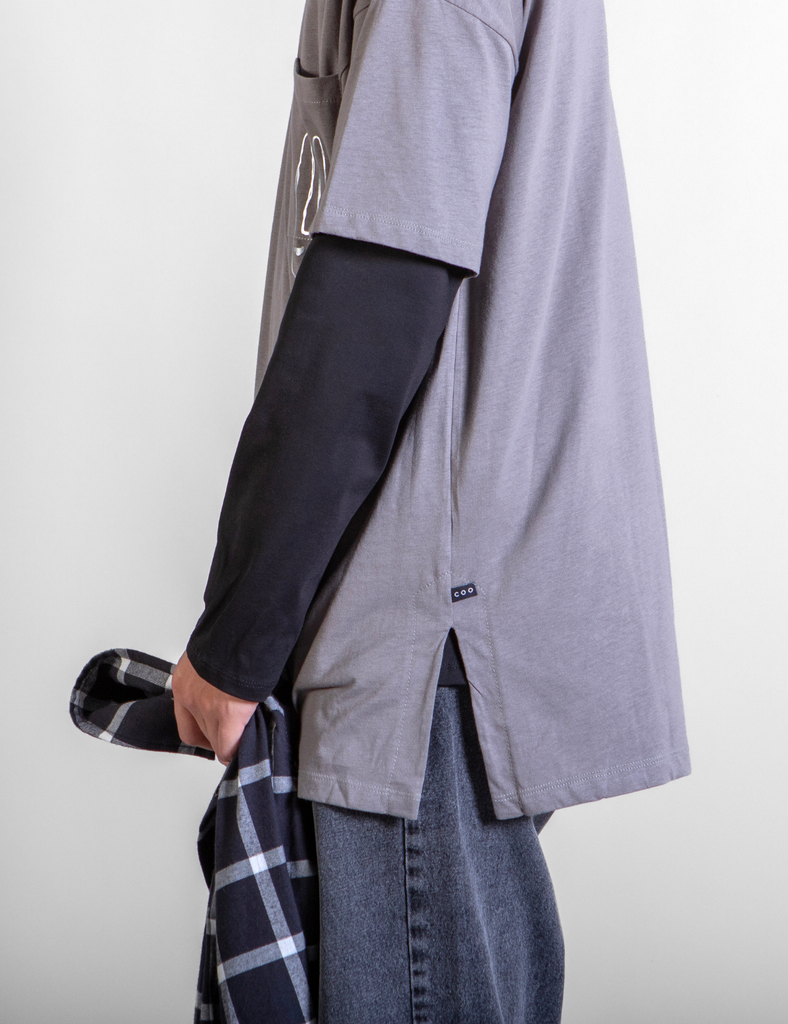 Polera Dylan x Lenny gris
