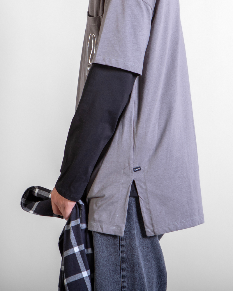 Polera Dylan x Lenny gris
