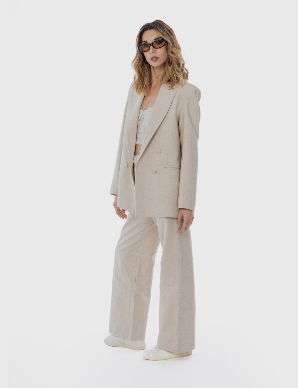 Pantalón Recto Casopeia Beige