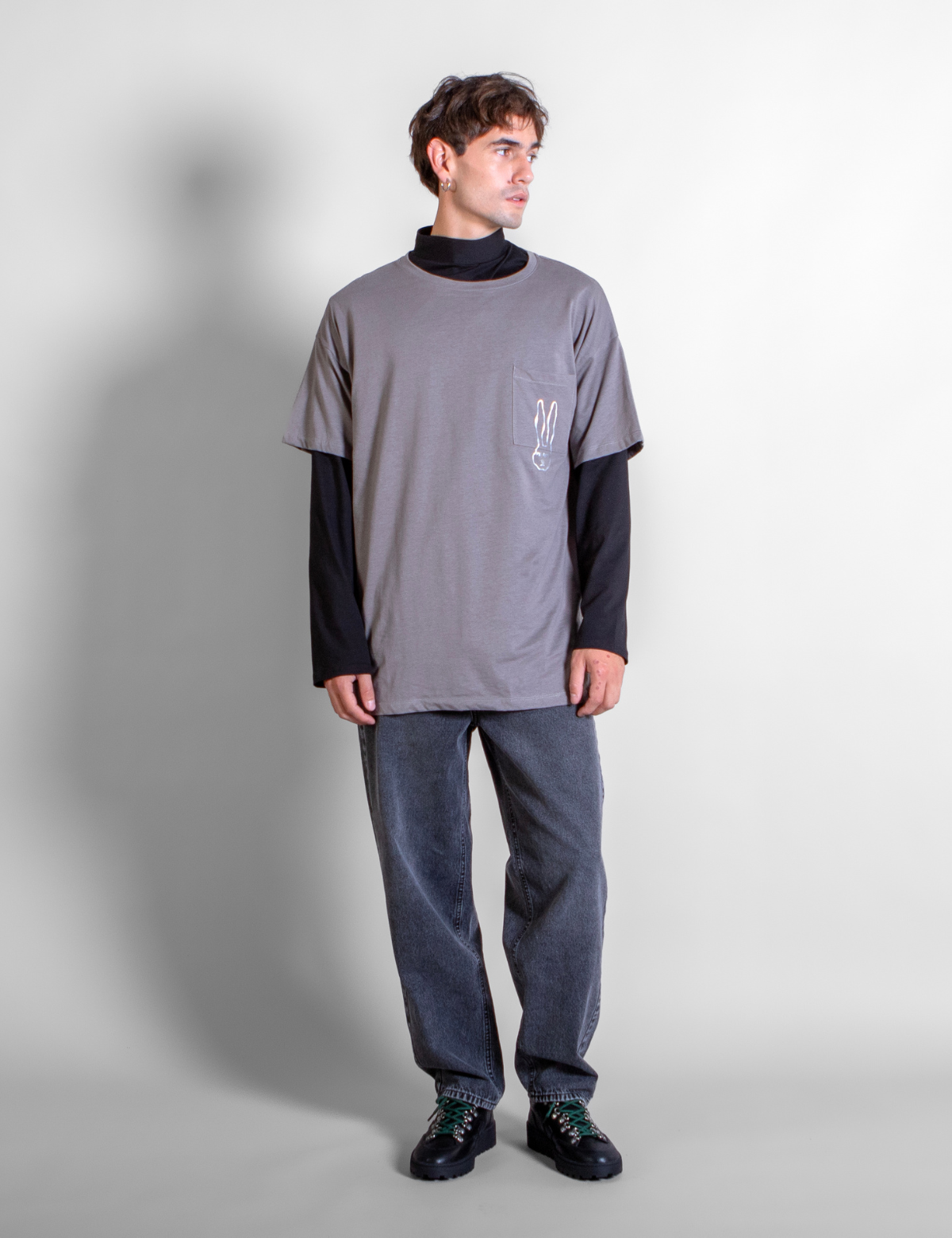 Polera Dylan x Lenny gris