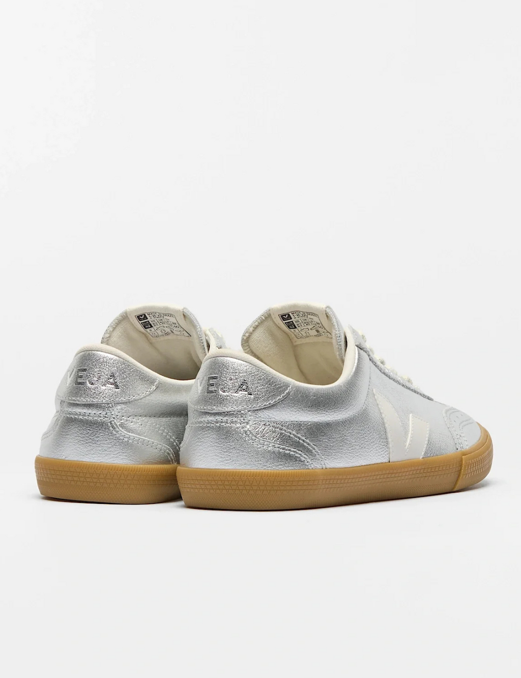Zapatilla Veja Volley O.T. Leather Silver White Natural