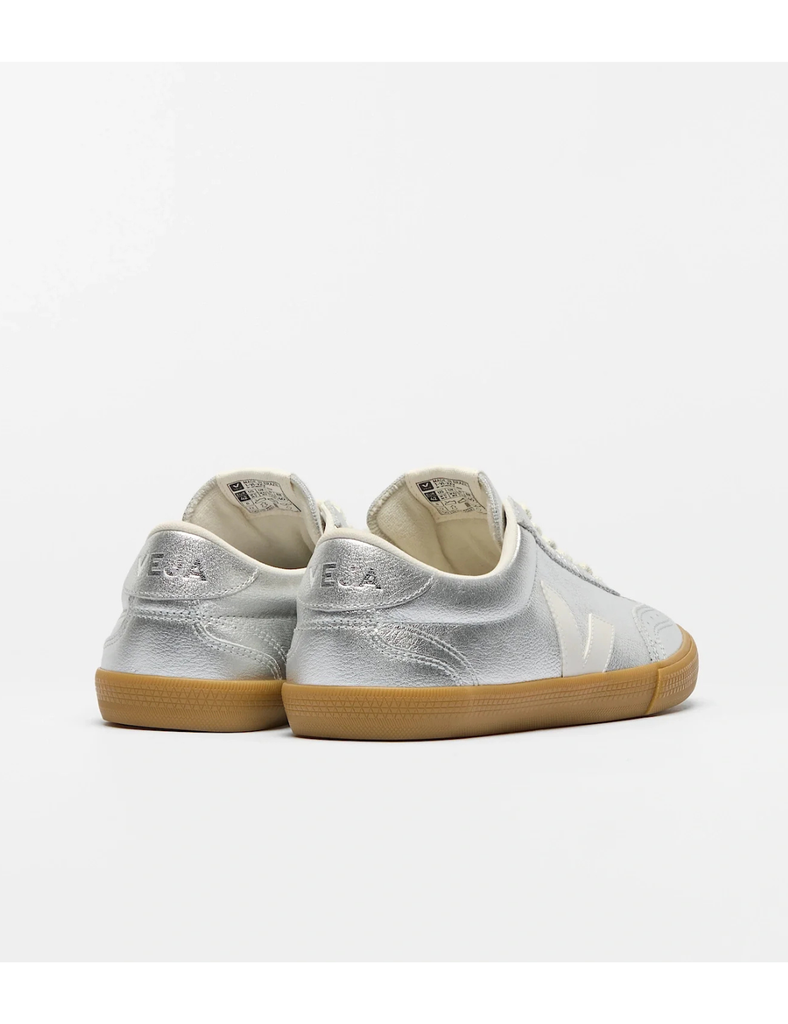 Zapatilla Veja Volley O.T. Leather Silver White Natural