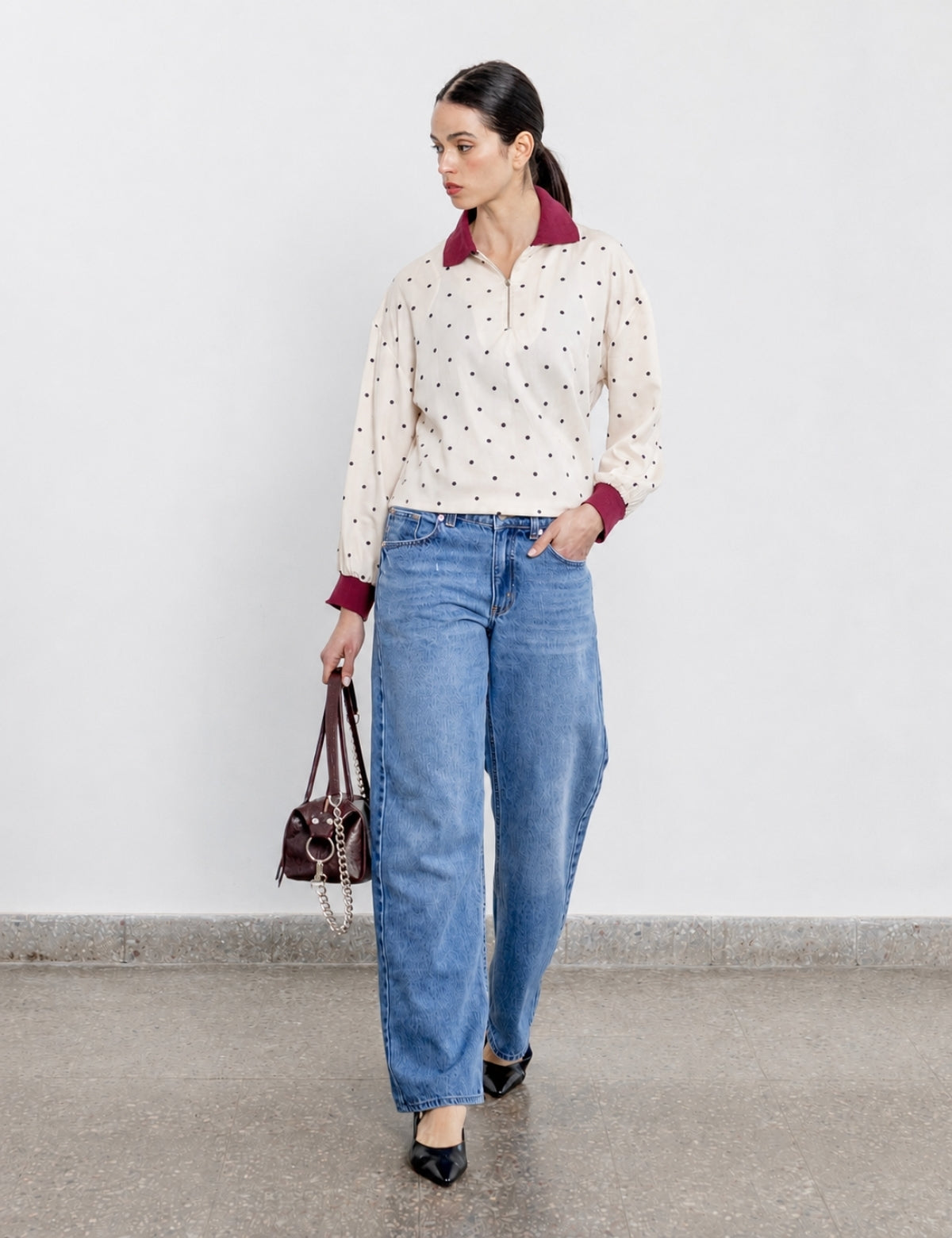 Blusa Ámbar Lunares