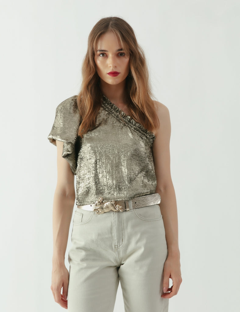 Blusa manga globo Cielo dorado