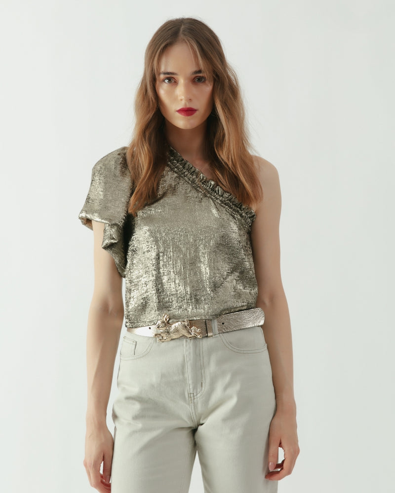 Blusa manga globo Cielo dorado