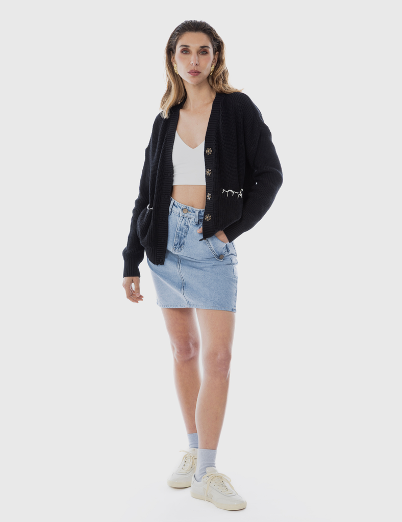 Tejido Algodón Trix Negro