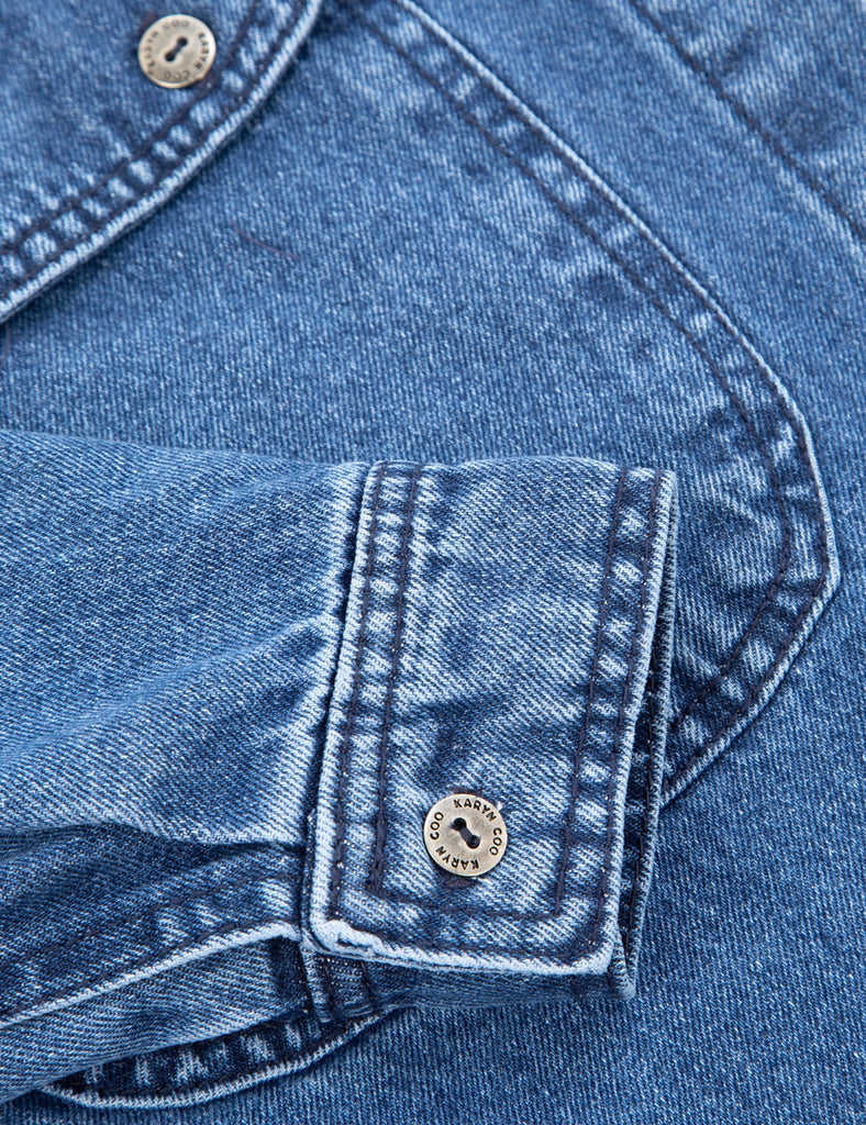 Camisa sustentable Caroline Azul