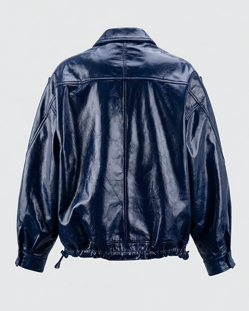 Chaqueta Santos Charol Marino