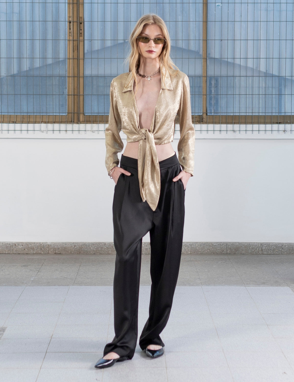 Blusa Cruzada Chandi Oro