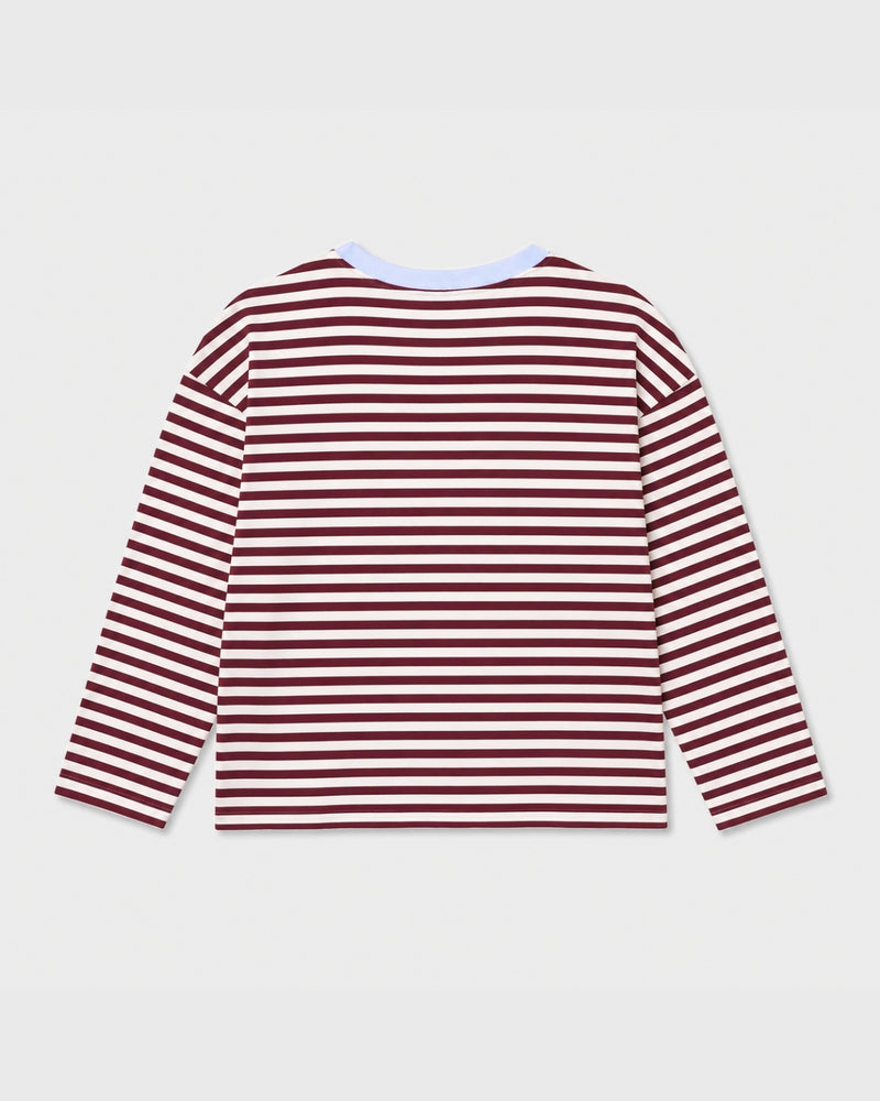 Polera Rayas Ricarda Cereza