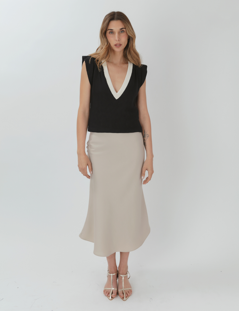 Falda Sesgo Suri Beige