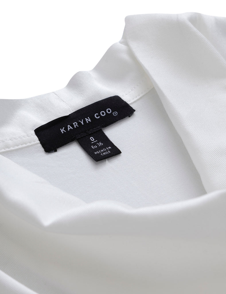 Blusa Drapeada Valentino Crudo