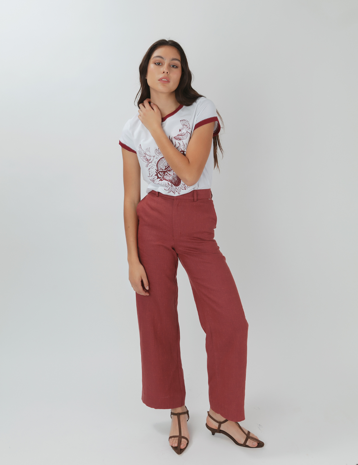 Pantalón Recto Premium Casopeia Granate