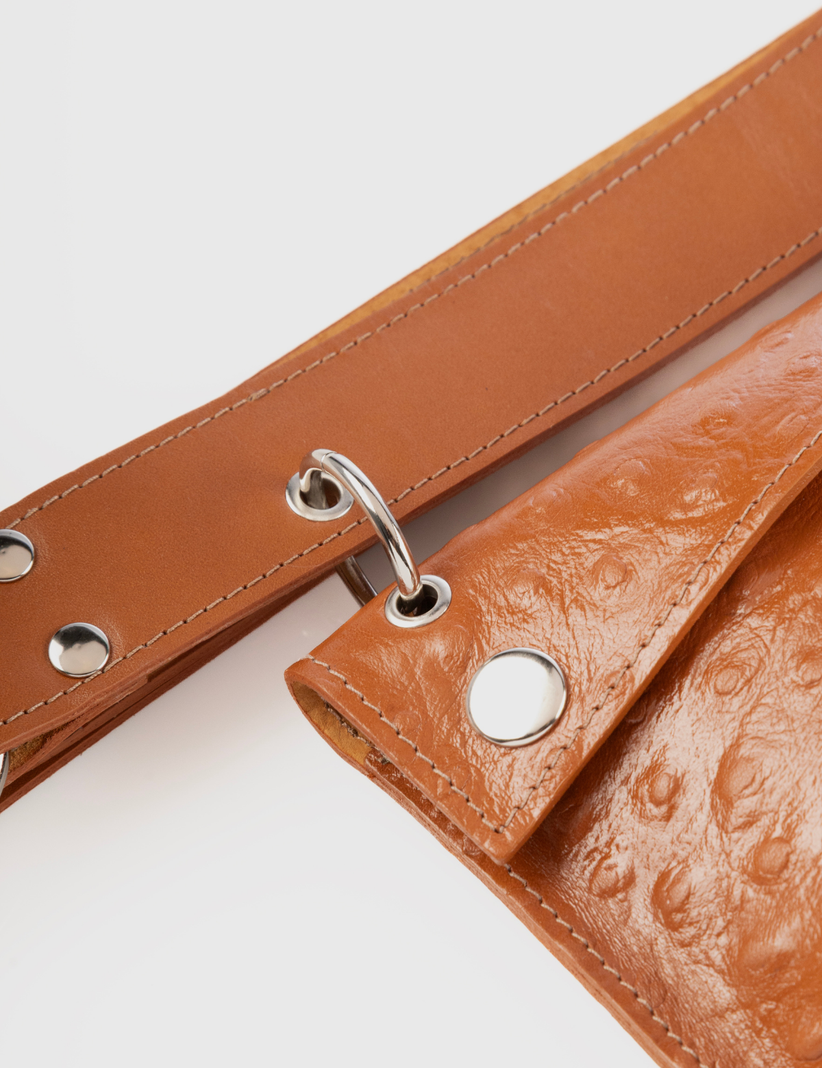 Cinturón Mara Avestruz Caramelo