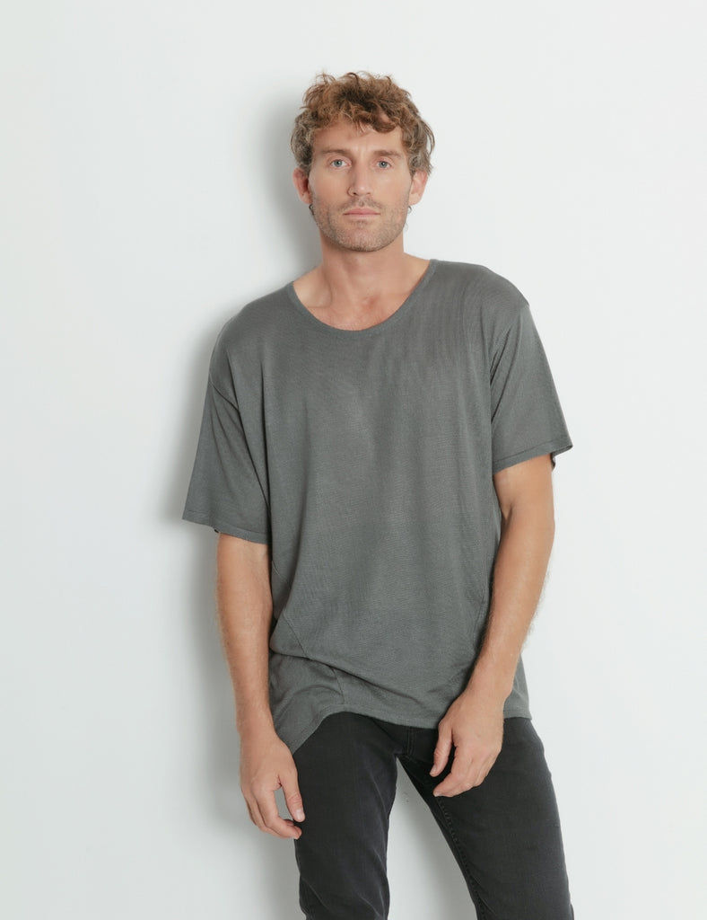 Polera tejida Norton gris