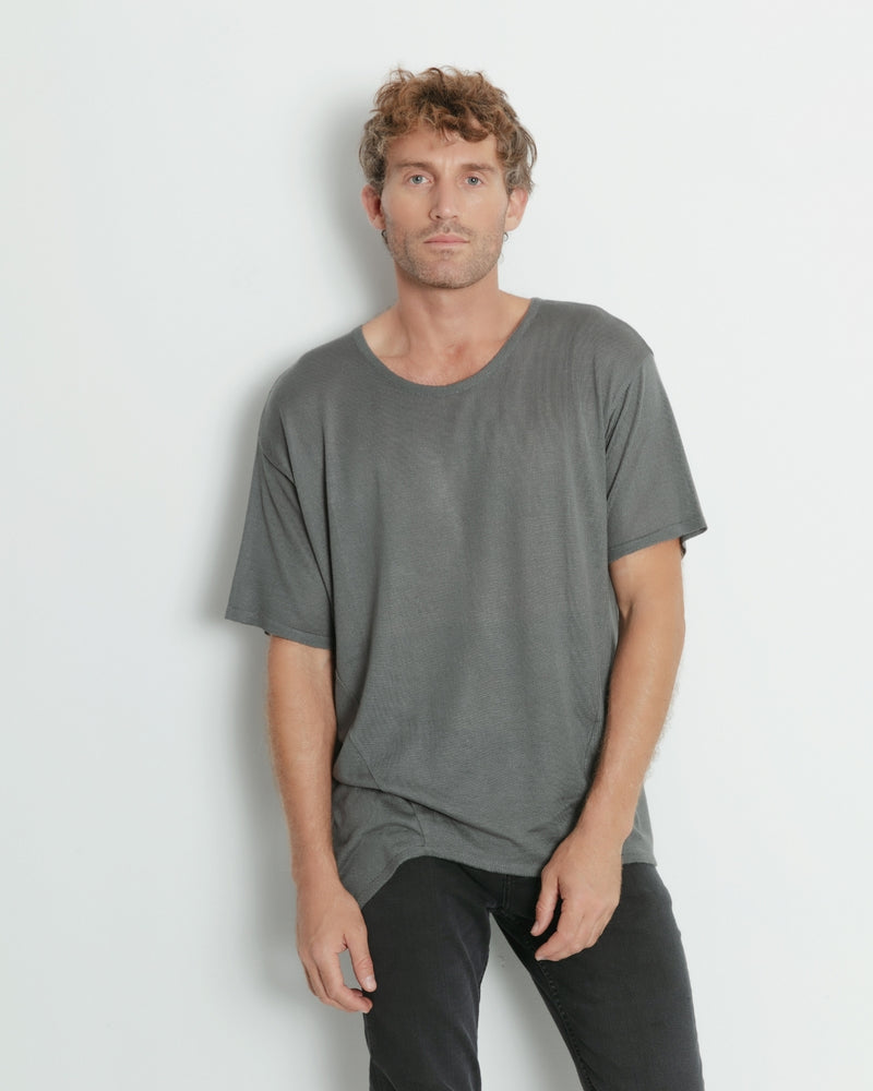 Polera tejida Norton gris