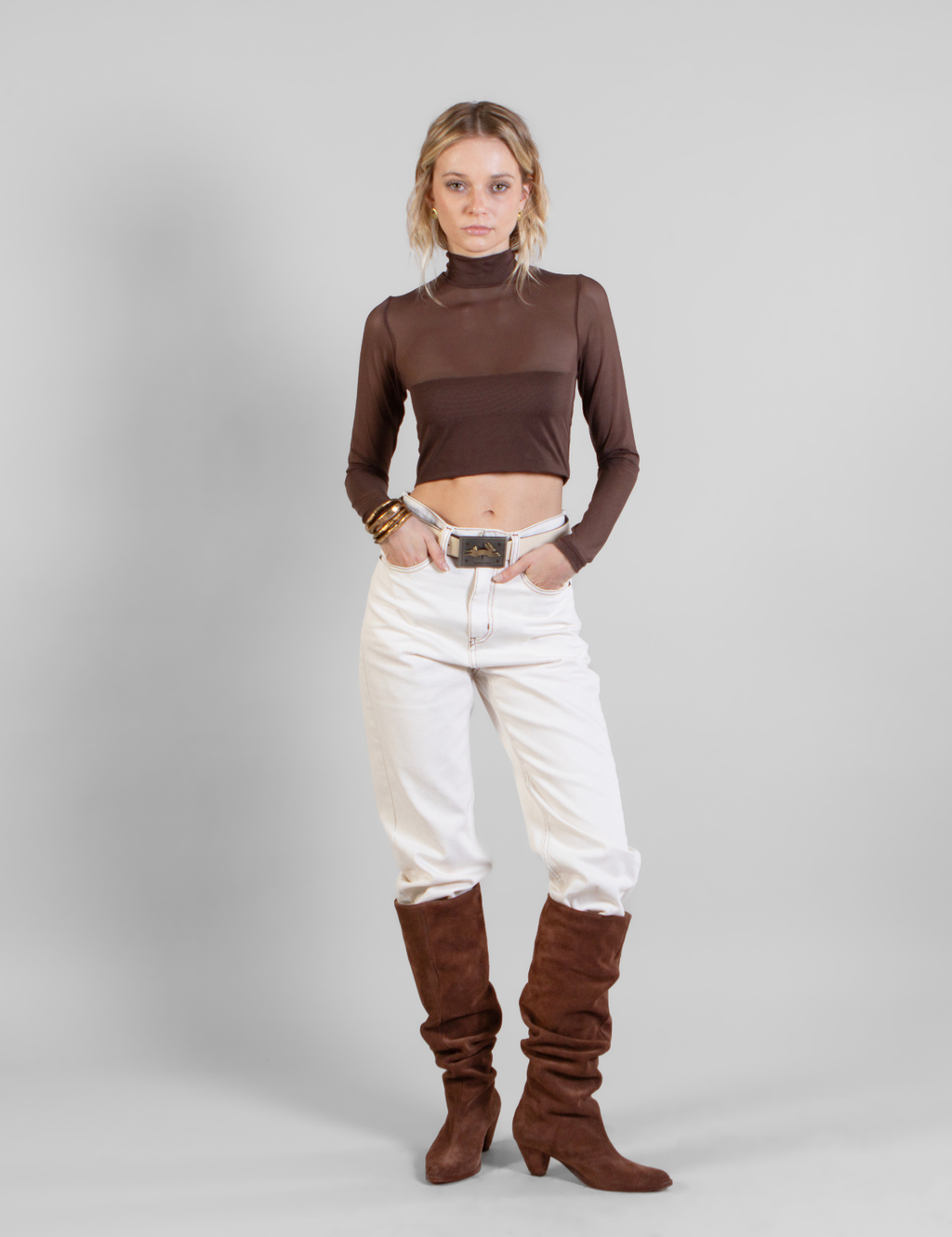 Polera Beatle Crop Maya Moro