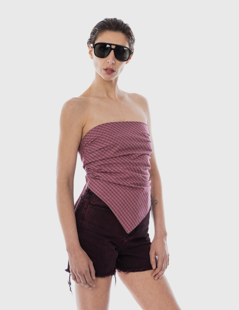 Blusa Pañuelo Isidora Escocés