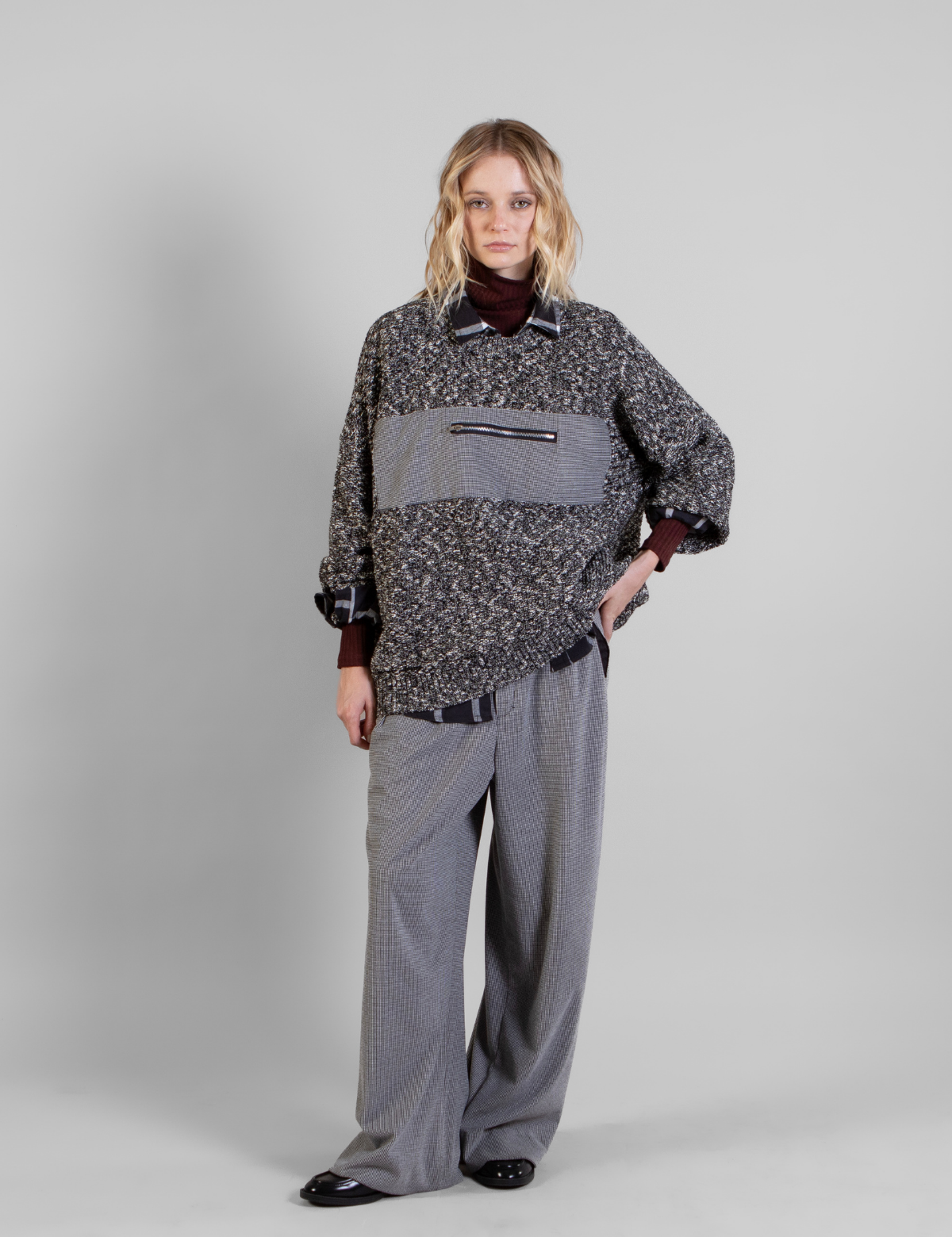 Tejido Zip Gris