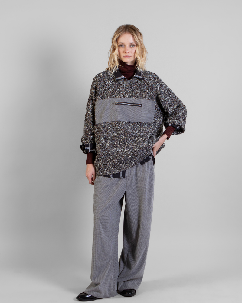 Tejido Zip Gris