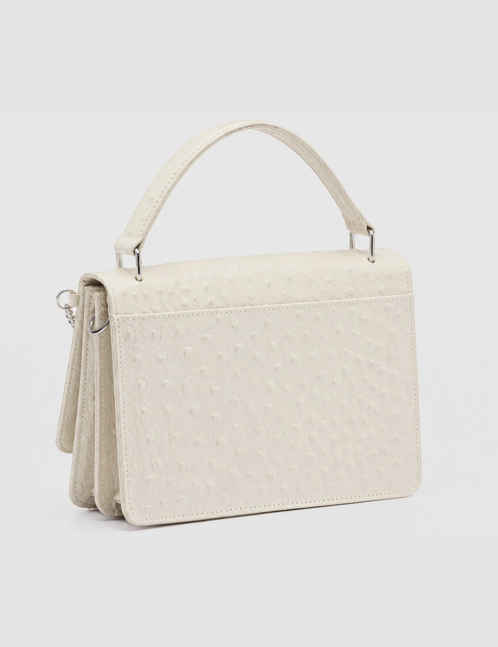 Cartera Inés Avestruz Hueso