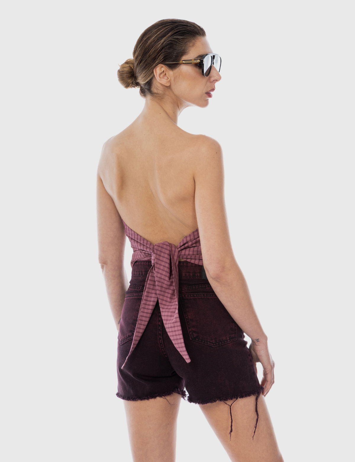 Blusa Pañuelo Isidora Escocés