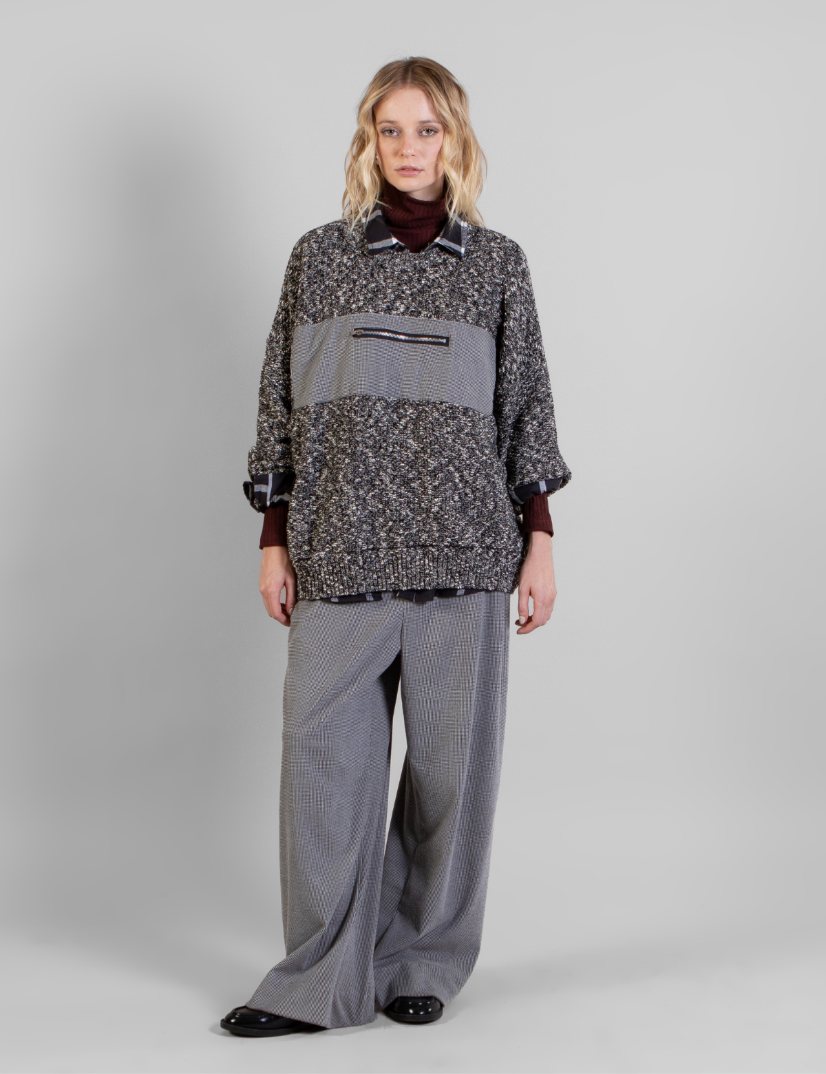 Tejido Zip Gris