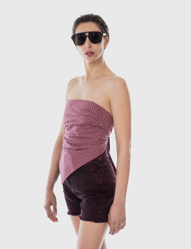 Blusa Pañuelo Isidora Escocés