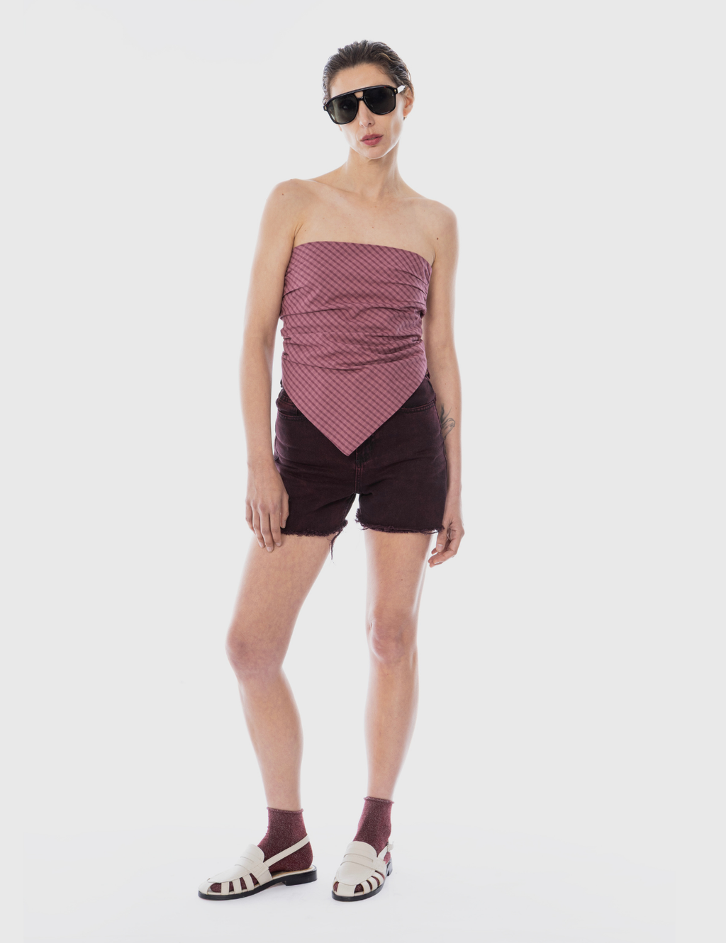 Blusa Pañuelo Isidora Escocés