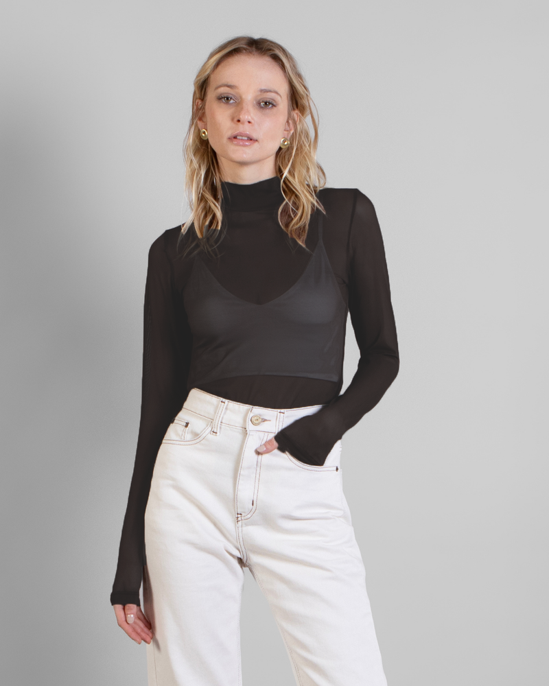 Polera Beatle Maya Negro