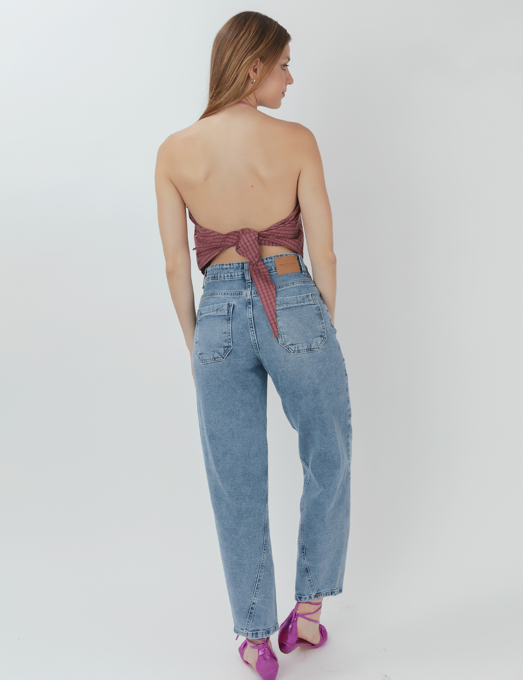 Blusa Pañuelo Isidora Escocés