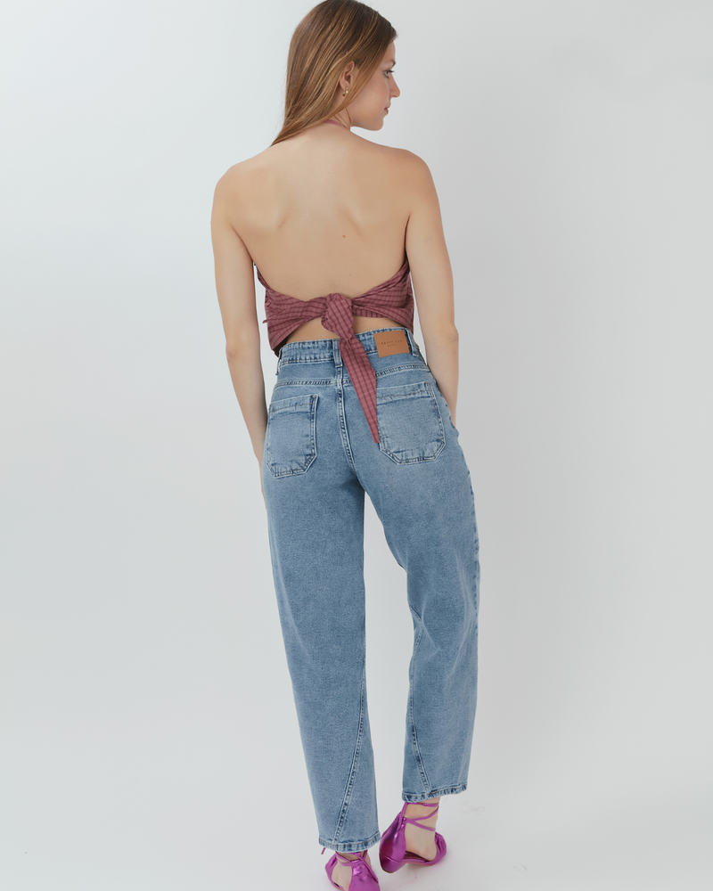 Blusa Pañuelo Isidora Escocés