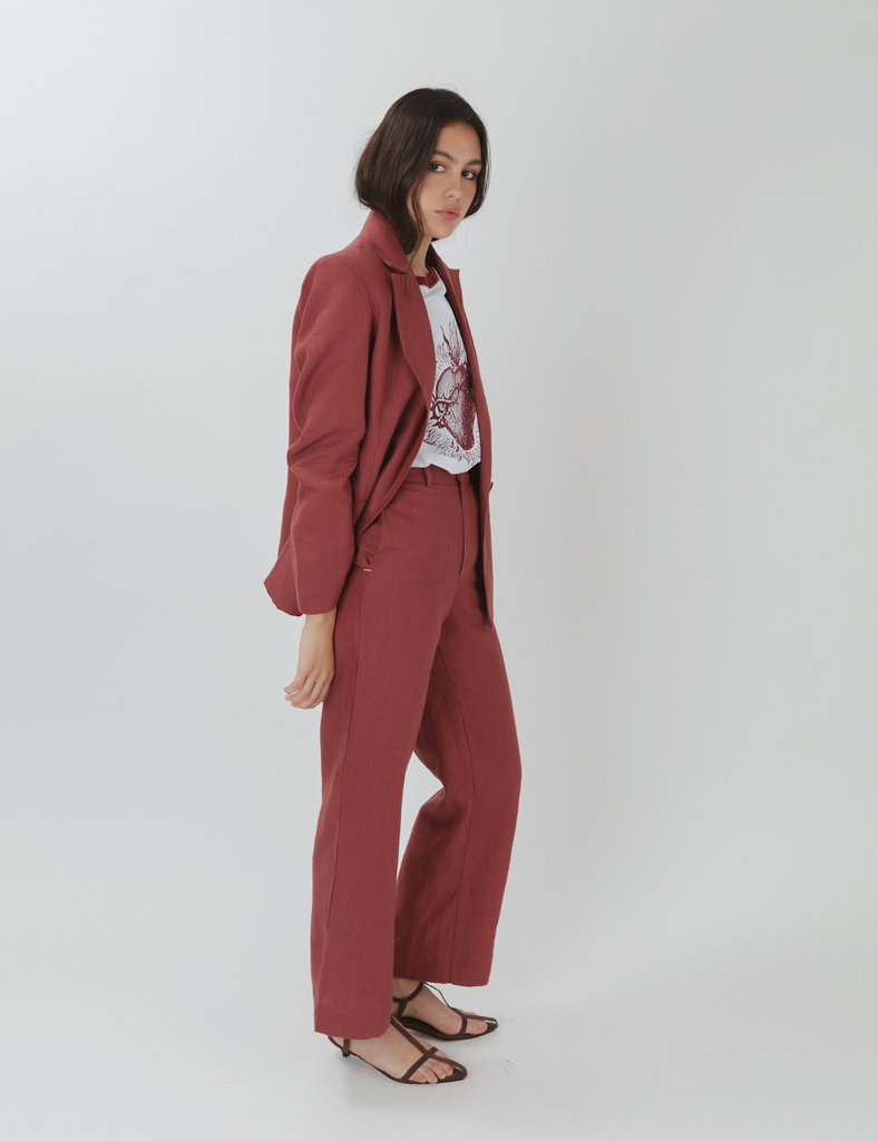 Pantalón Recto Premium Casopeia Granate