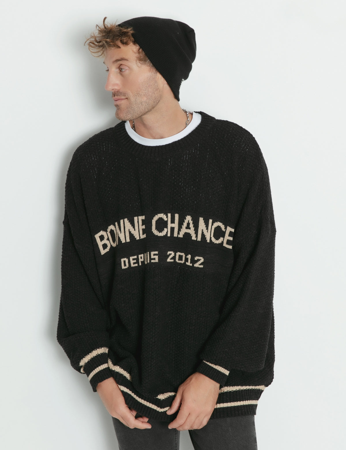 Tejido Coo Bonne Chance negro