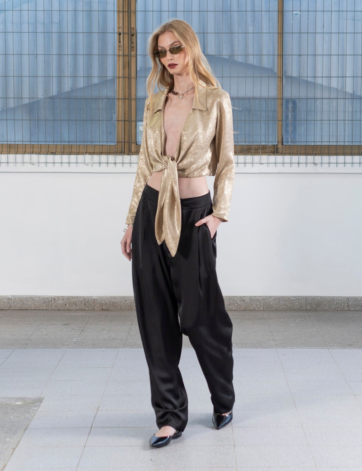 Blusa Cruzada Chandi Oro
